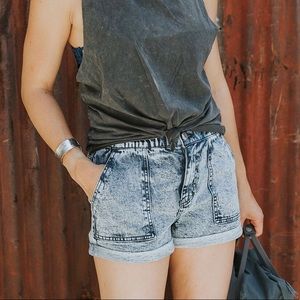 Wild Fable | Acid Wash High Waist Denim Shorts